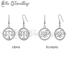 12 Horoscope Circlet Hook Earrings (12 Months)