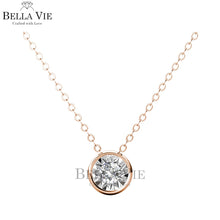 Swarovski Crystals Ellery 18K Rose Gold Diamond Necklace - Her Jewellery