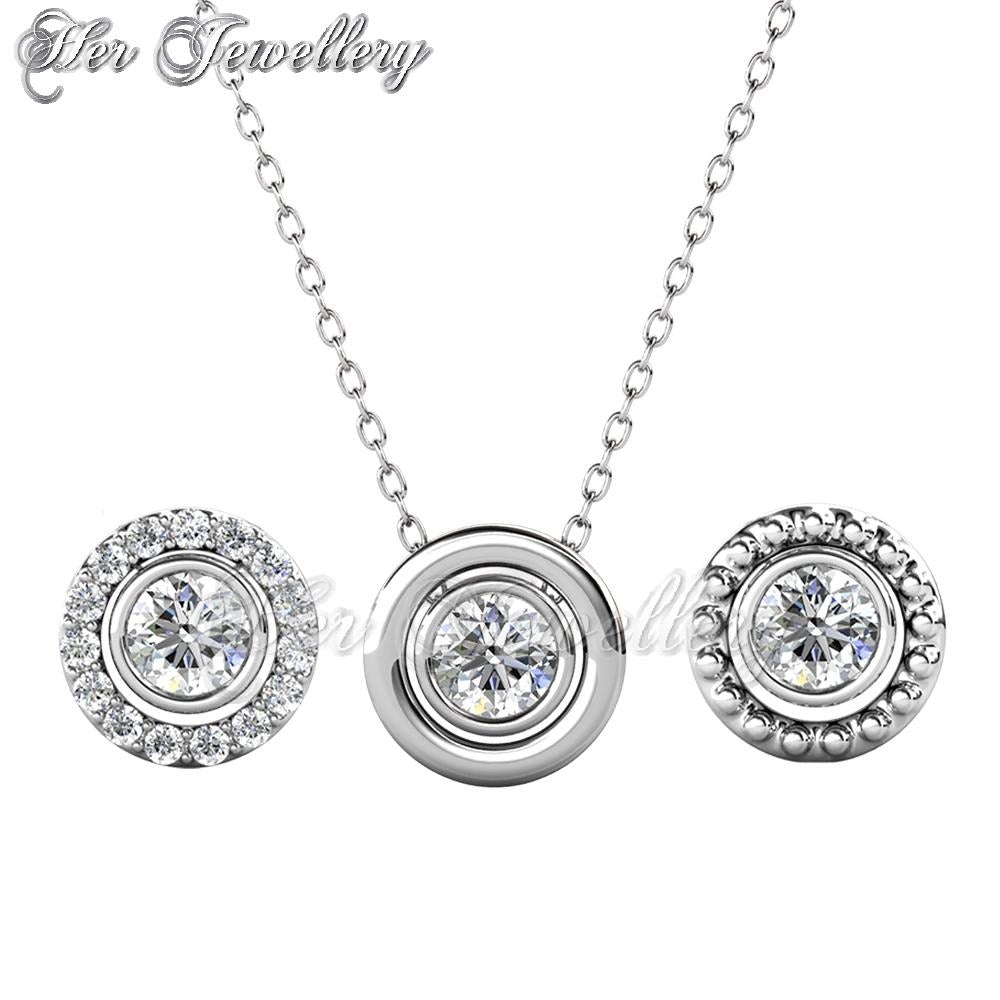 Swarovski Crystals Tri Estilo Pendant (3 Styled) - Her Jewellery