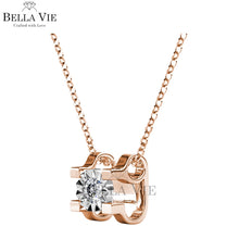 Swarovski Crystals Clarissa 18K Rose Gold Diamond Necklace - Her Jewellery