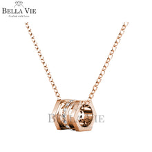 Swarovski Crystals Isadora 18K Rose Gold Diamond Necklace - Her Jewellery