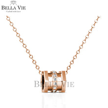 Swarovski Crystals Isadora 18K Rose Gold Diamond Necklace - Her Jewellery