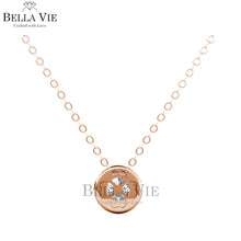 Swarovski Crystals Ellery 18K Rose Gold Diamond Necklace - Her Jewellery