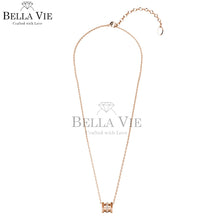 Swarovski Crystals Isadora 18K Rose Gold Diamond Necklace - Her Jewellery