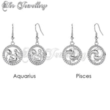 12 Horoscope Circlet Hook Earrings (12 Months)