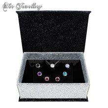 Swarovski Crystals 7 Days Moon Pendants Set - Her Jewellery