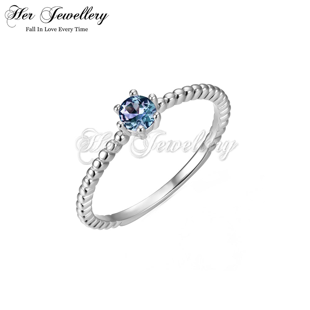 Classical Twist Alexandrite Ring