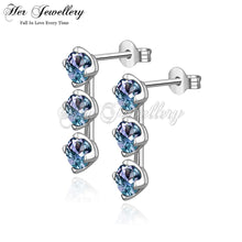 Triplet Drop Alexandrite Earrings