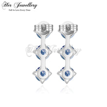 Triplet Drop Alexandrite Earrings