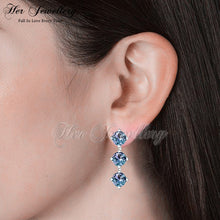 Triplet Drop Alexandrite Earrings