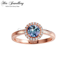 Solnechno Round Alexandrite Ring