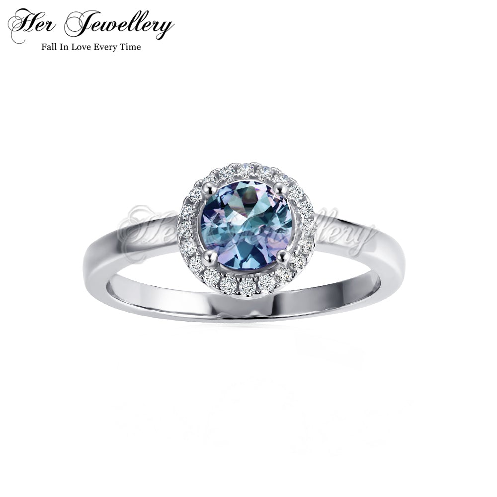 Solnechno Round Alexandrite Ring