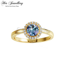 Solnechno Round Alexandrite Ring