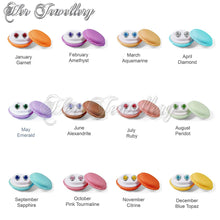 Birth Stone Moon Earrings (12 Months)