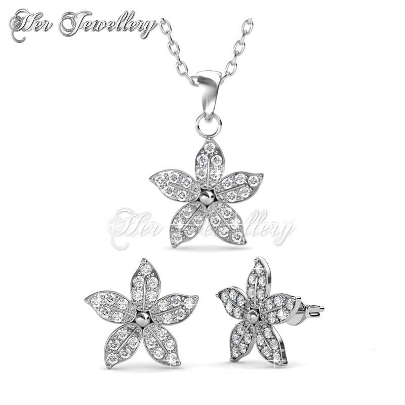 Swarovski Crystals Bloom Set - Her Jewellery