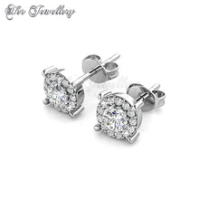 Swarovski Crystals Boat Wheel Earrings - Her Jewellery