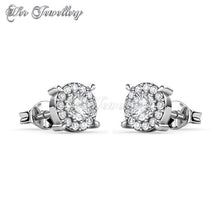 Swarovski Crystals Boat Wheel Earrings - Her Jewellery