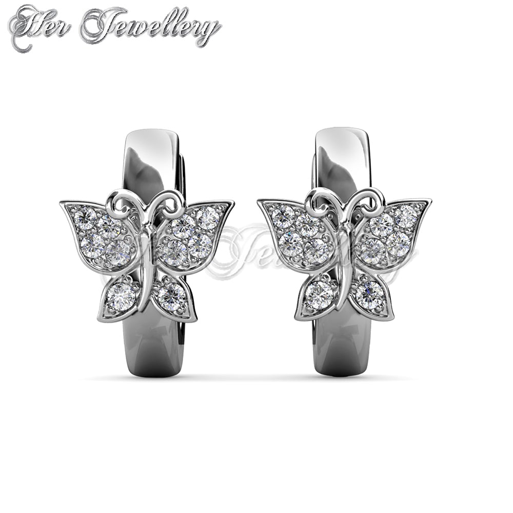 Butterfly Hoop Earrings