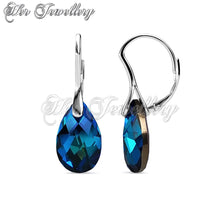 Cerulean Clip Earrings