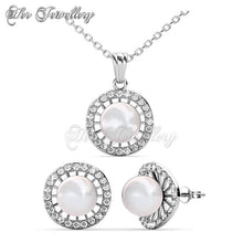 Swarovski Crystals Chloe Pearl Set - Her Jewellery