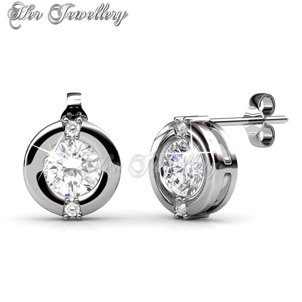 Swarovski Crystals Classic Earrings (Crystal) - Her Jewellery