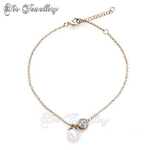 Crystal Pearl Anklet