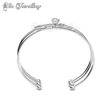 Swarovski Crystals Cupid Bangle - Her Jewellery