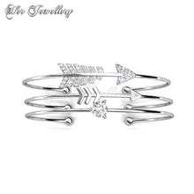 Swarovski Crystals Cupid Bangle - Her Jewellery