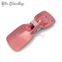 Swarovski Crystals Ribbon Hair Clip - Her Jewellery