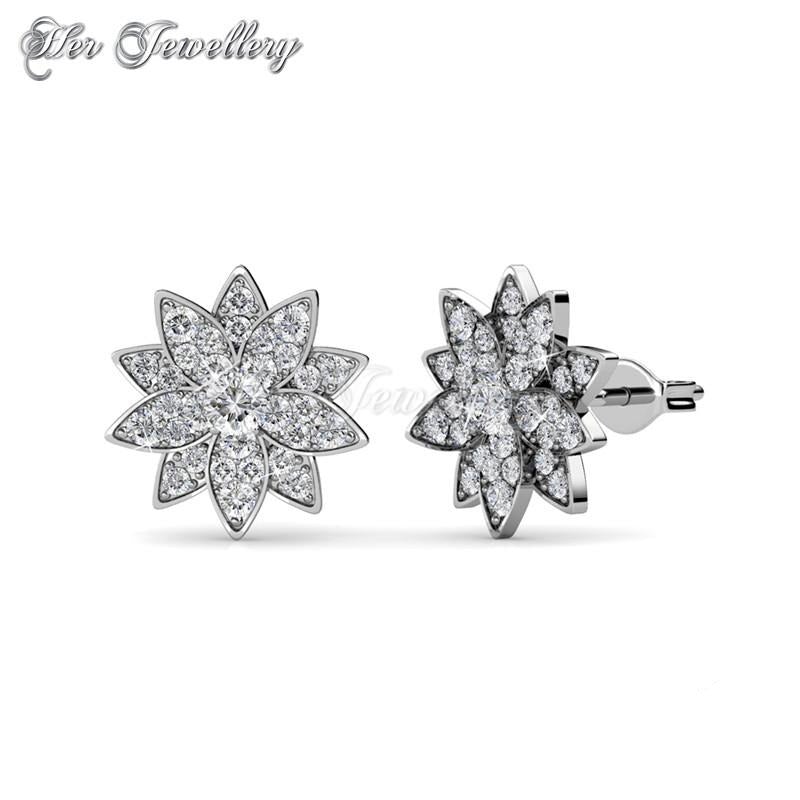 Swarovski Crystals Daisy Earrings‏ - Her Jewellery