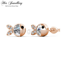 Bubbly Crystal Fish Earrings