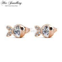 Bubbly Crystal Fish Earrings