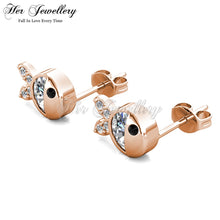 Bubbly Crystal Fish Earrings