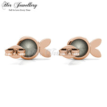 Bubbly Crystal Fish Earrings