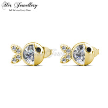 Bubbly Crystal Fish Earrings