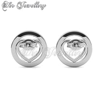 Circlet Heart Earrings