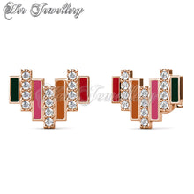 Colorful Heart Earrings