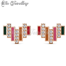 Colorful Heart Earrings