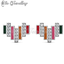 Colorful Heart Earrings