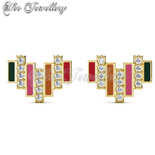 Colorful Heart Earrings