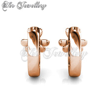 Flower Hoop Earrings