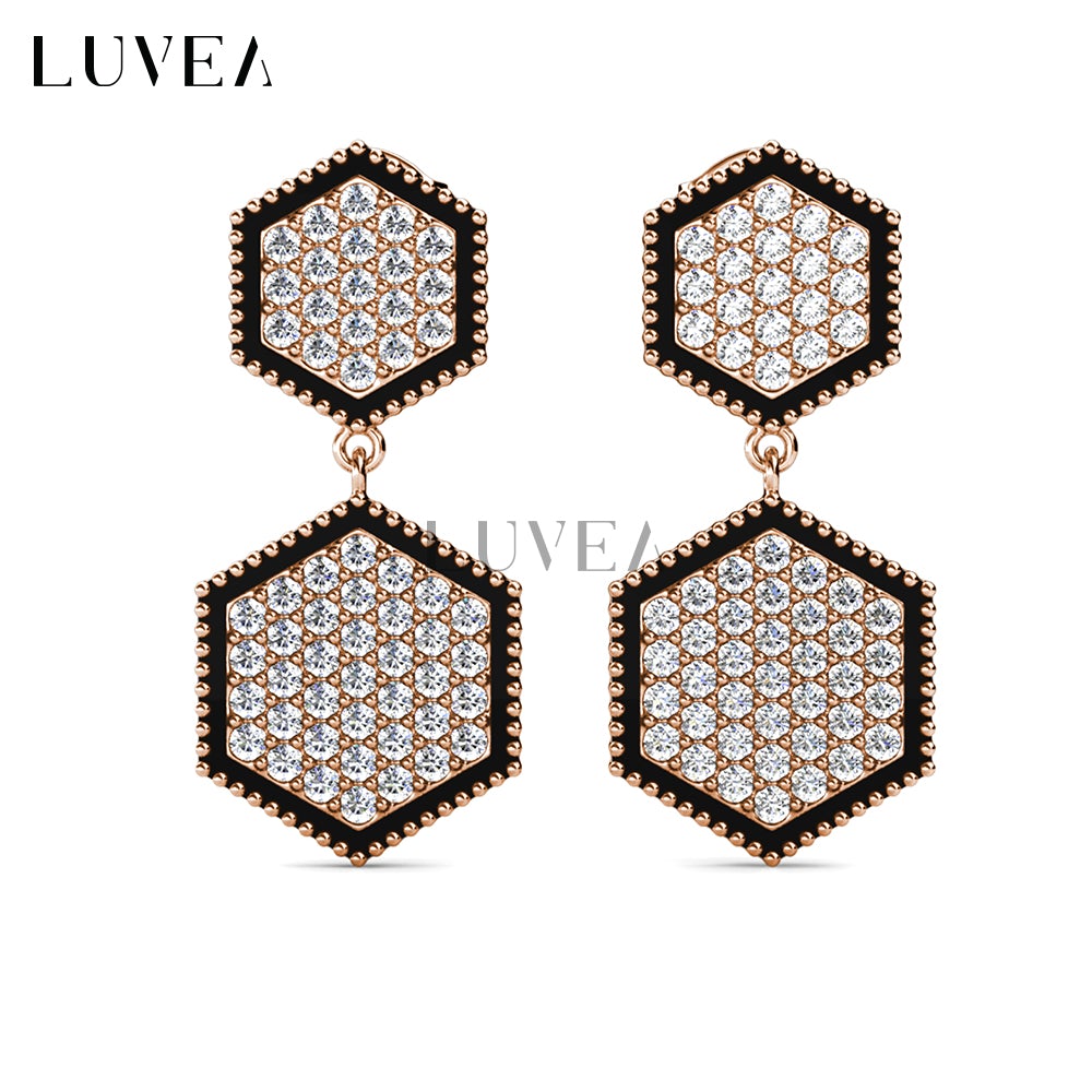 Hexagon Duo Earrings