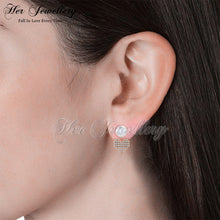 Pearly Pixel Love Earrings