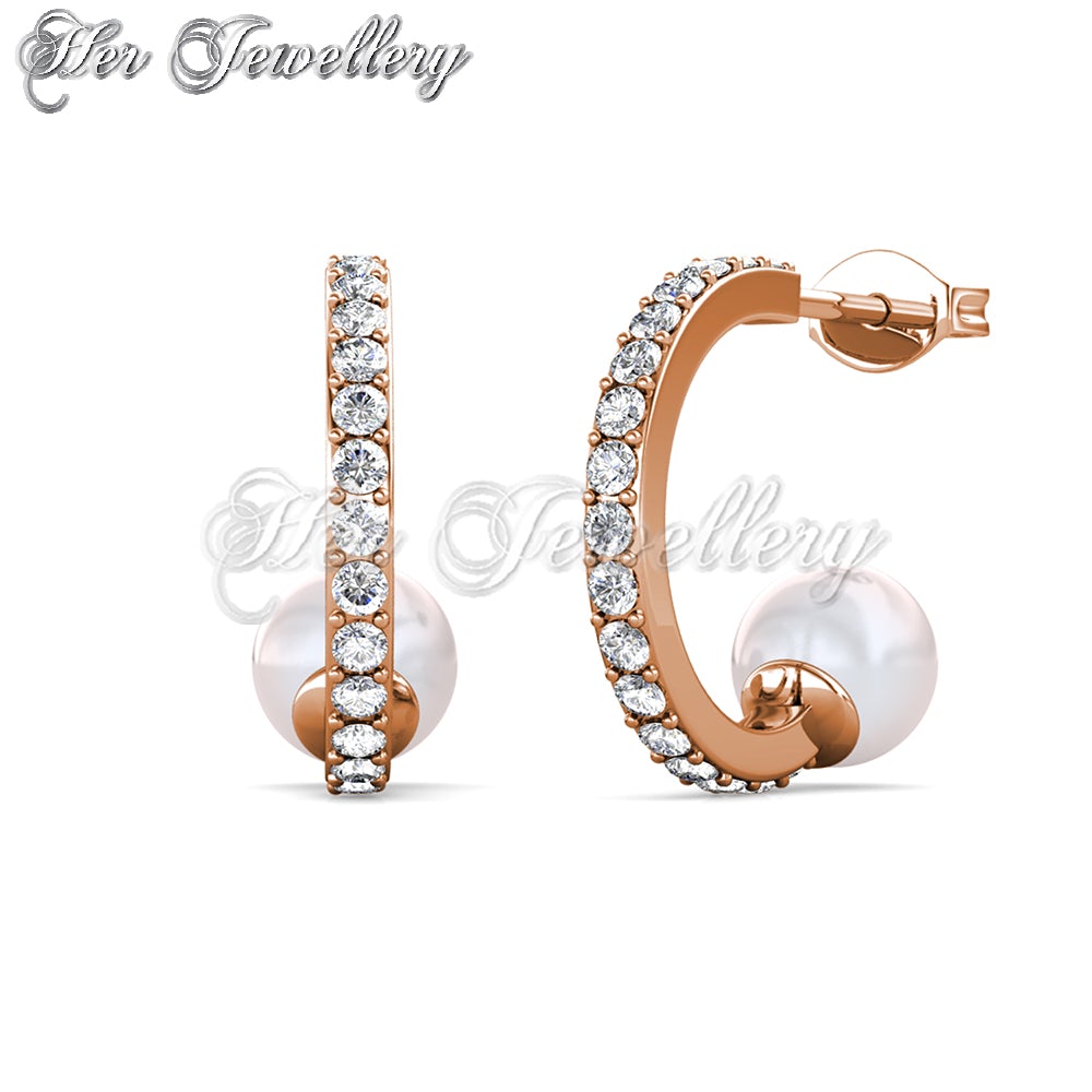 Pearly Arc Earrings