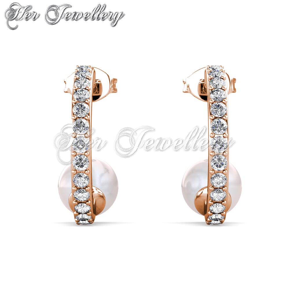 Pearly Arc Earrings