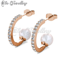 Pearly Arc Earrings