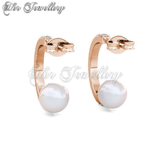 Pearly Arc Earrings