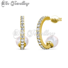 Pearly Arc Earrings