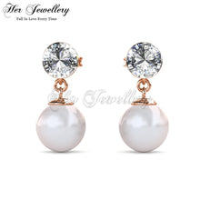 Simply Crystal Pearl Earrings