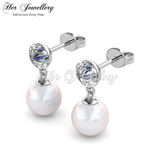 Simply Crystal Pearl Earrings